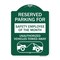 Signmission Reserved Parking for Safety Employee of the Month Unauthorized Vehicles Towed Away, GW-1824-23077 A-DES-GW-1824-23077 - alternate 1